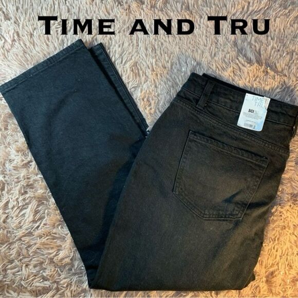 NWT Time and Tru S:16 stretch straight leg crop jean - Picture 1 of 5